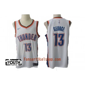 NBA Oklahoma City Thunder Trikot Paul George 13 Nike 2017-18 Weiß Swingman - Kinder